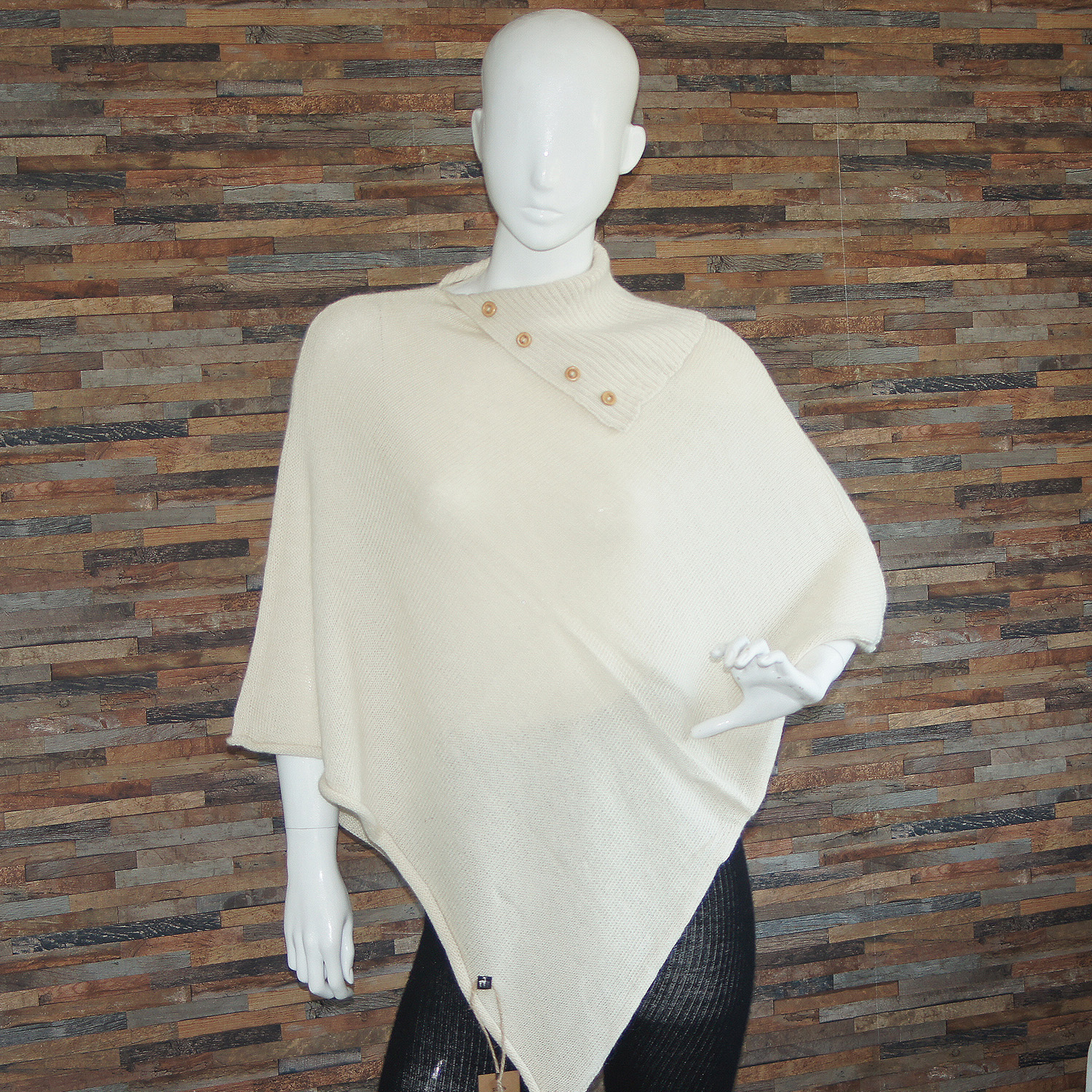 ECO-Poncho CHICAGO, Farbe/colour: weiß/white eco